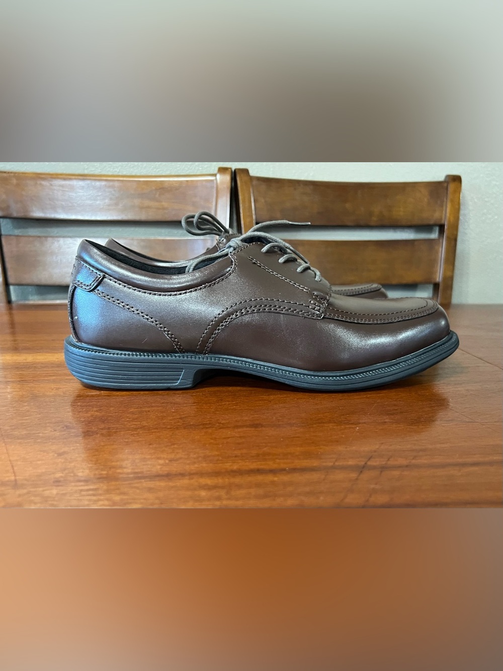 Nunn Bush Men's Bourbon Street Moc Toe Oxfords Smooth Leather Shoes Office Wear - Picture 5 of 11